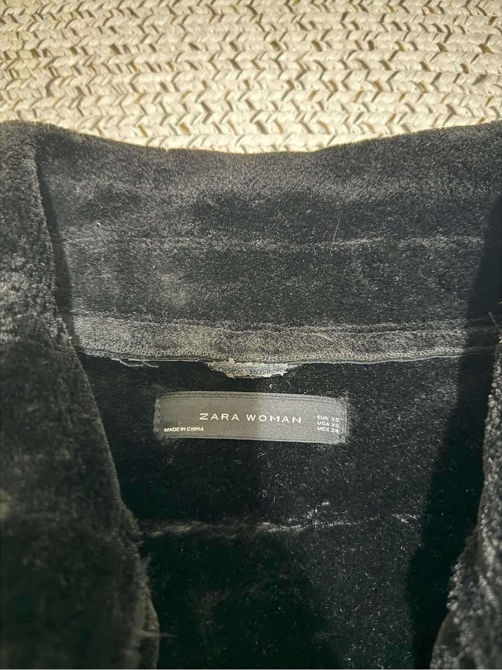 Zara Black Double-Faced Faux Shearling Biker Jacket - Picture 11 of 11
